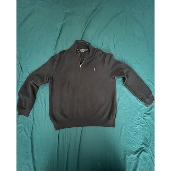 Ralph Lauren Other - Polo Ralph Lauren Mens XXL Navy Pullover Quarter 1/4 Zip Cotton Sweater